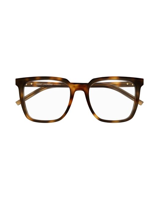 Saint Laurent Black Sl M146 Opt 003 Optical Frames Acetate Transparent Squared