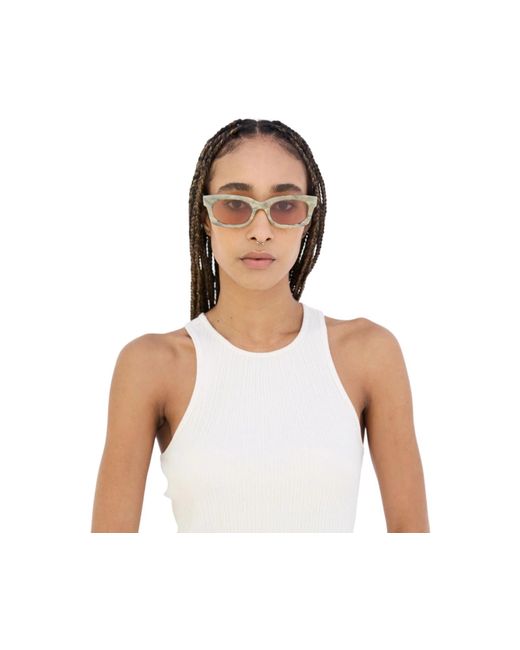 Retrosuperfuture Black On5 Ambos Roccia Sunglasses Acetate Squared Normal
