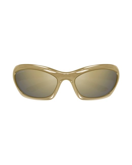 Balenciaga Black Bb0463S 002 Sunglasses Bio-Injected Bronze Geometric