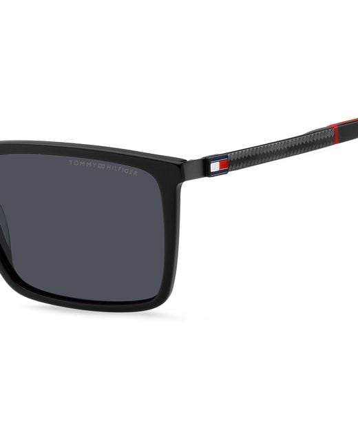 Tommy Hilfiger Black Th 2077/S 003/Ir Sunglasses Acetate Squared for men