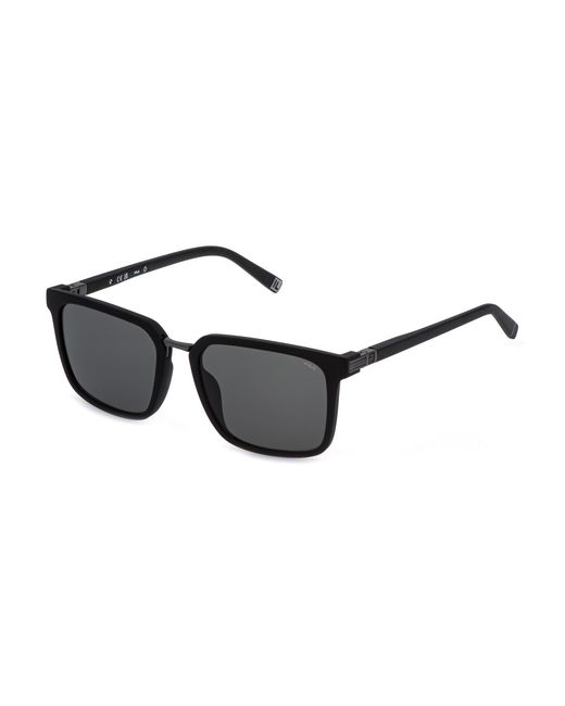 Fila Black Sfid25 0U28 Sunglasses Injected Squared Normal for men
