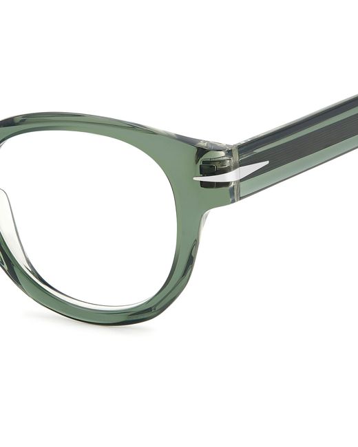 David Beckham Black Db 7125 B59 Optical Frames Acetate Round for men
