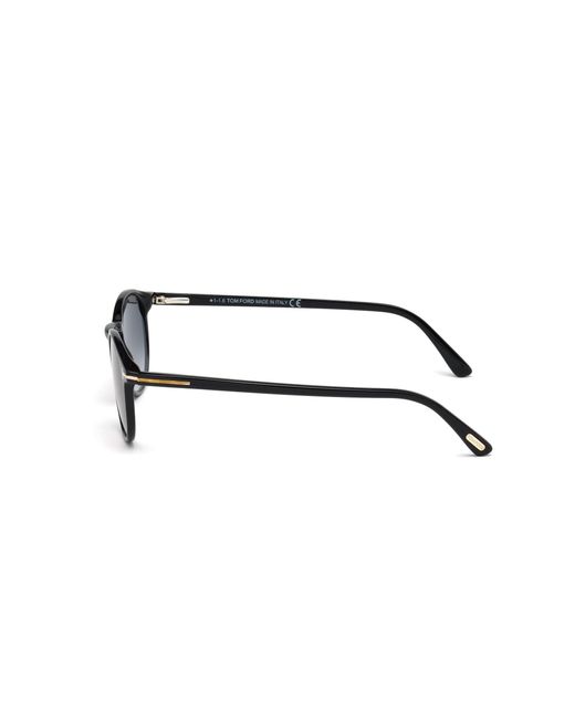Tom Ford Black Ft0539 Andrea-02 01B Sunglasses Acetate Round Normal Shaded for men