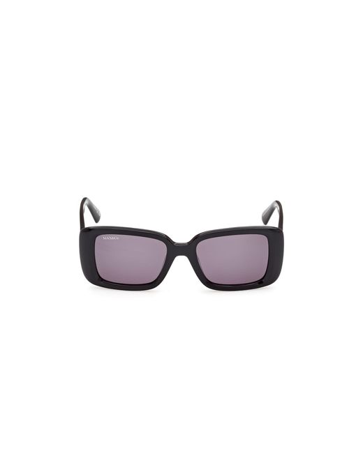 MAX&Co. Black Mo0162 01A Sunglasses Smoke Squared Normal