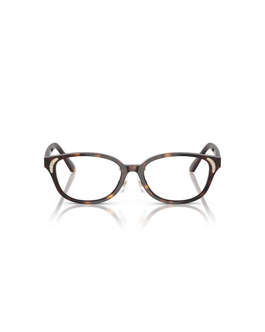 Swarovski Black Sk2040D 1002 Optical Frames Acetate Round Normal