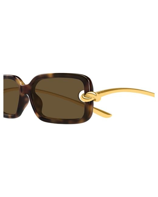 Bottega Veneta Black Bv1439S 002 Sunglasses Bio-Injected Squared