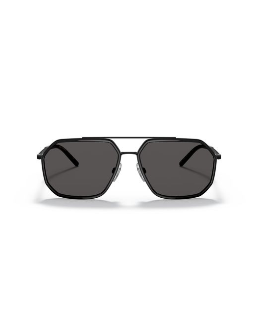Dolce & Gabbana Black Dg2285 110687 Sunglasses Metal Pilot Normal for men