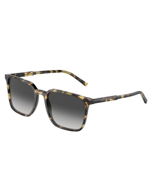 Dolce & Gabbana Black Dg4424 512/8G Sunglasses Plastic Squared Nuanced for men