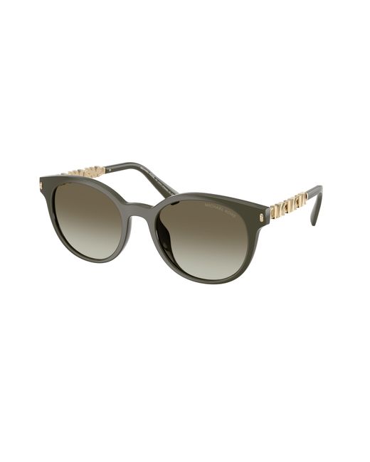 Michael Kors Black Mk2264U Pienza 39023M Sunglasses Injected Round Normal Shaded