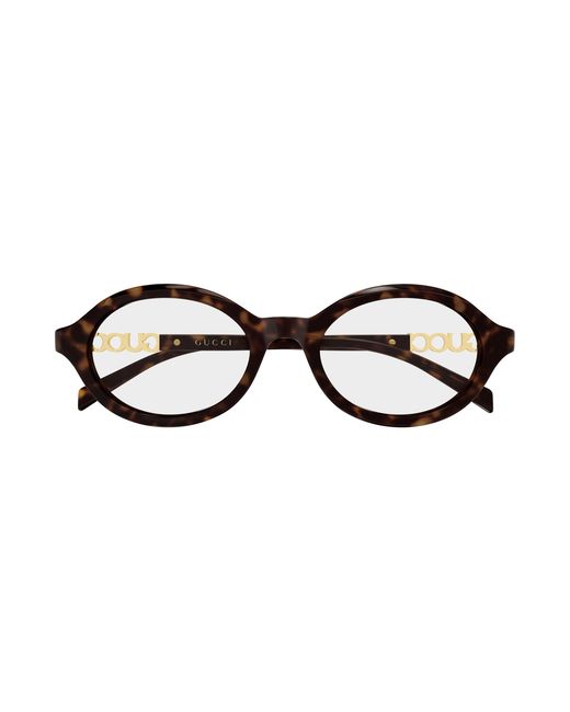 Gucci Black Gg2153O 002 Optical Frames Acetate Transparent Round