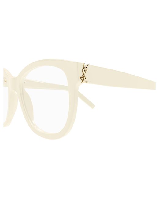 Saint Laurent Black Sl M97 006 Optical Frames Acetate Transparent Squared