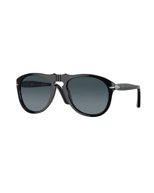 Persol Black Po0649 95/S3 Sunglasses Acetate Pilot Polarized Shaded for men