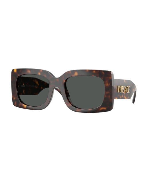 Versace Black Ve4496U 108/87 Sunglasses Injected Squared Normal