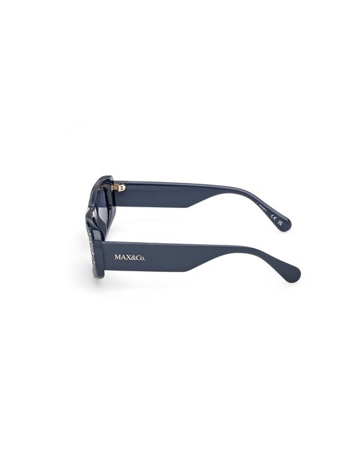 MAX&Co. Black Mo0142 90V Sunglasses Injected Squared Normal