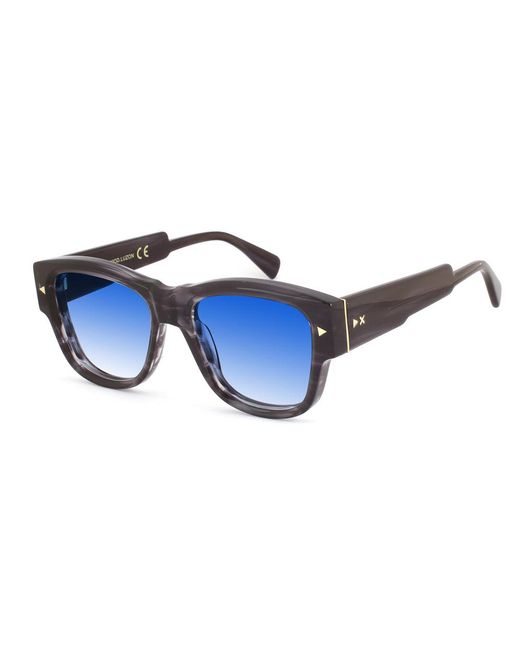 Xlab Black Luzon Sunglasses Acetate Light Squared Normal Shaded