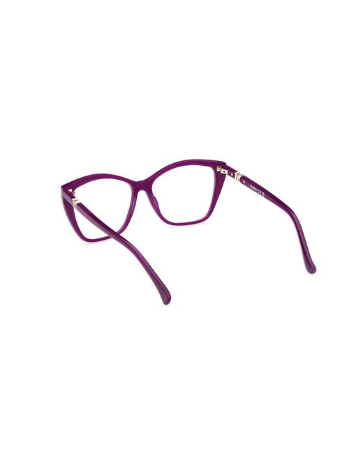 Max Mara Black Mm5036 081 Optical Frames Acetate Squared Normal