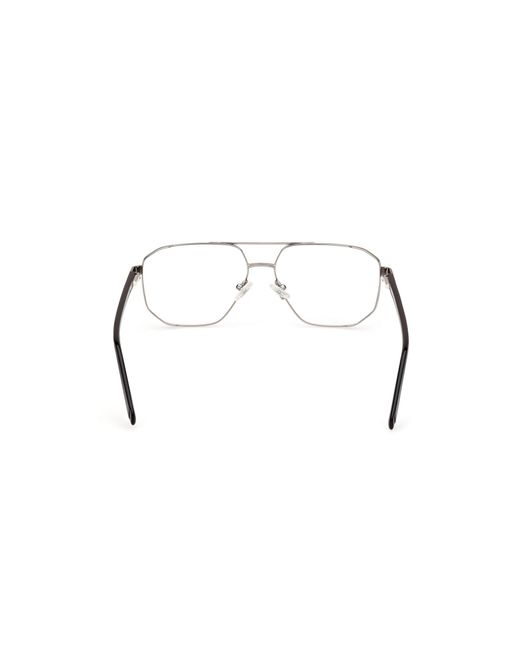 Guess Black Gu50135 005 Optical Frames Metal Squared Normal for men