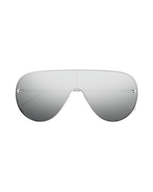 McQueen Black Am0481S 004 Sunglasses Metal Pilot