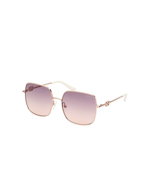 Guess Black Gu7906-H 28Z Sunglasses Metal Squared Normal