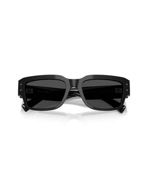 Dolce & Gabbana Black Dg4483 501/87 Sunglasses Acetate Squared Normal for men