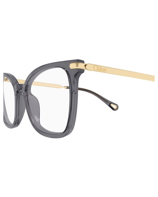 Chloé Black Ch0360O 001 Optical Frames Acetate Transparent Squared