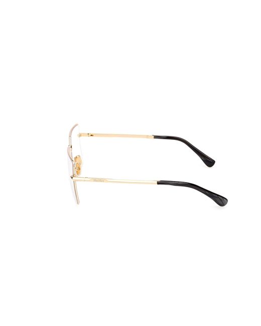 Max Mara Black Mm5177 030 Optical Frames Metal Squared Normal