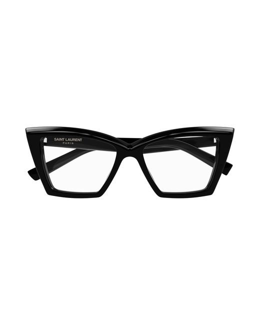 Saint Laurent Black Sl 657 Opt 001 Optical Frames Acetate Transparent Cat Eye