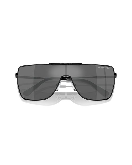 Michael Kors Black Mk1152 Snowmass 10056G Sunglasses Metal Squared Normal Mirror for men