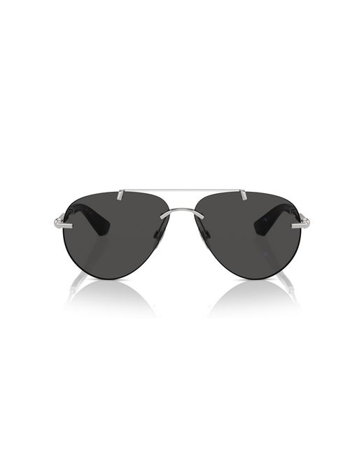 Burberry Black Be3151 100587 Sunglasses Metal Pilot Normal