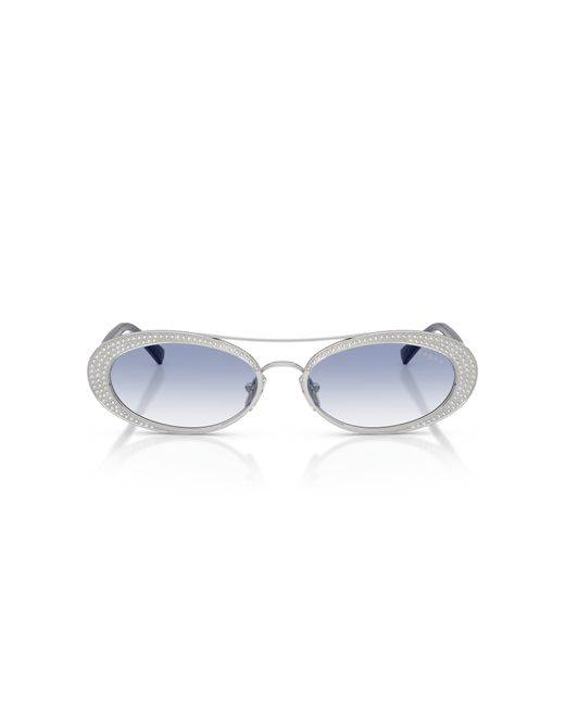Vogue Eyewear Black Vo4348Sb 323/19 Sunglasses Metal Round Normal Nuanced