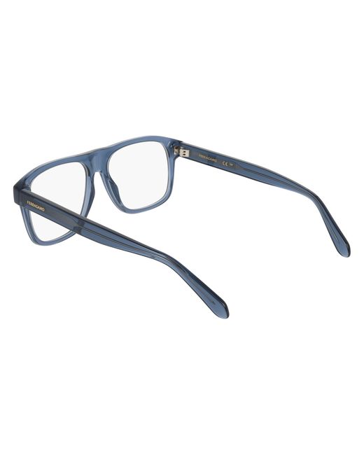 Ferragamo Black Sf3063 438 Optical Frames Acetate Squared Normal for men