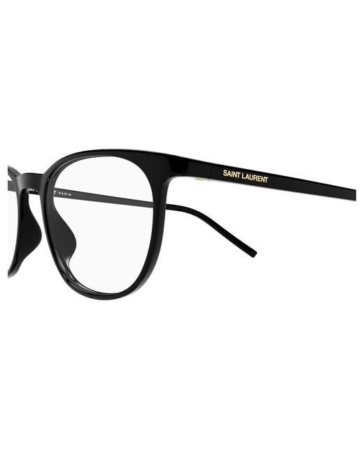 Saint Laurent Black Sl 884 002 Optical Frames Bio-Injected Transparent Round