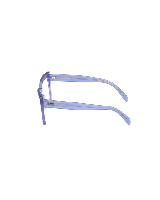 Emilio Pucci Black Ep5261 090 Optical Frames Acetate Squared Normal