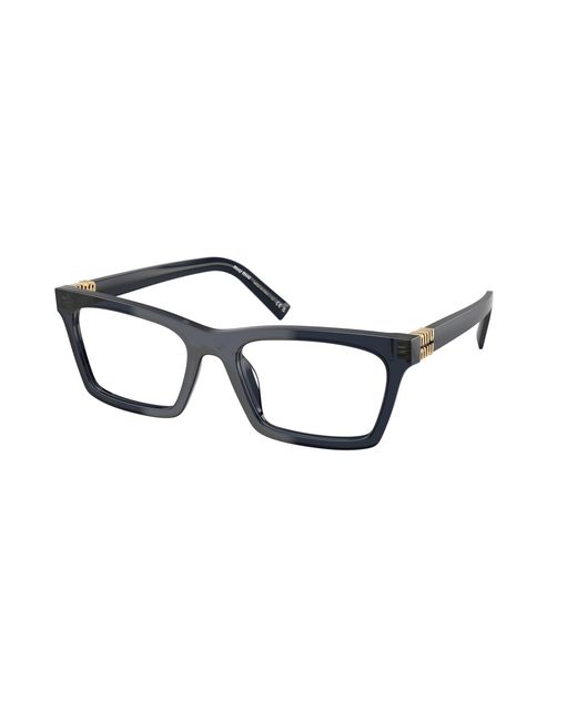 Miu Miu Black Mu 04Wv 16K1O1 Optical Frames Acetate Squared Normal