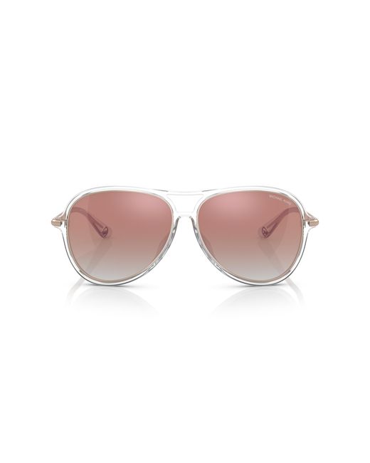 Michael Kors Black Mk2176U Breckenridge 30156F Sunglasses Injected Pilot Normal Shaded