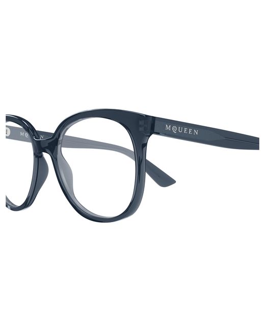 McQueen Black Am0540O 003 Optical Frames Acetate Transparent Cat Eye