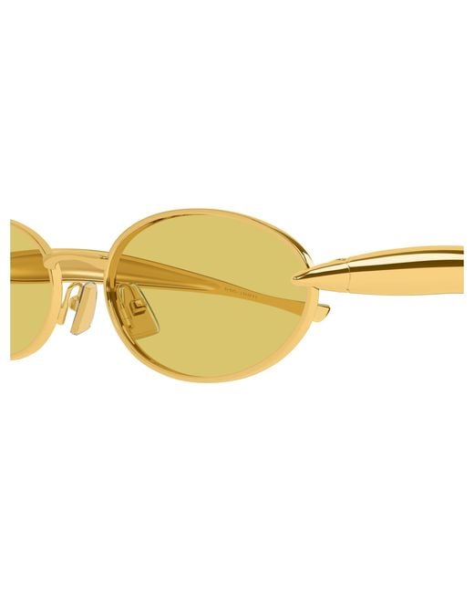 Bottega Veneta Black Bv1386S 005 Sunglasses Metal Round