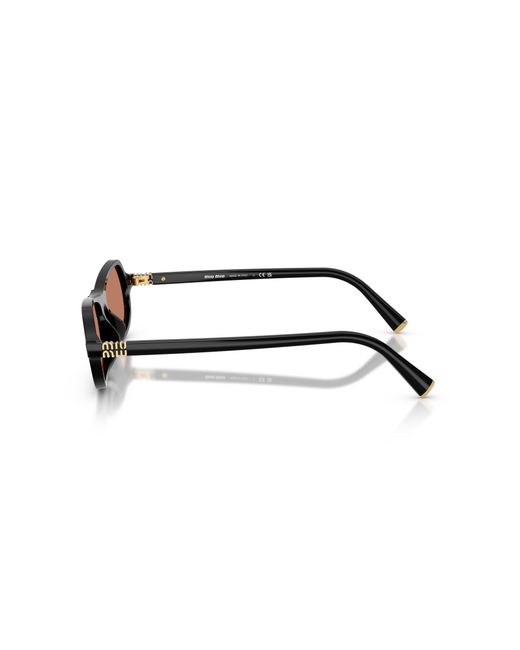 Miu Miu Black Mu B10Su 16K90Q Sunglasses Acetate Geometric Normal