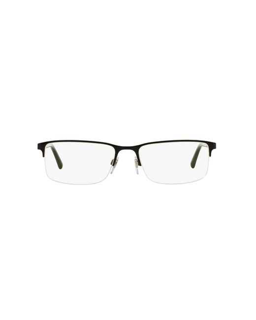 Burberry Black Be1282 1001 Optical Frames Metal Squared Normal for men