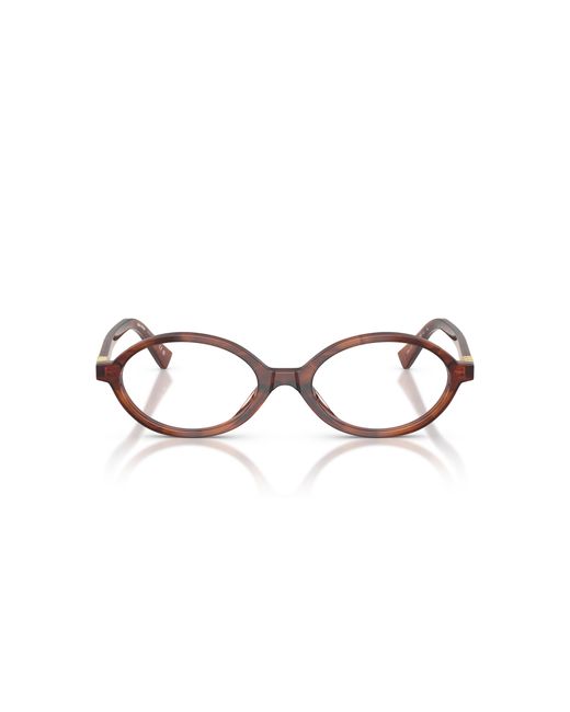 Miu Miu Black Mu 01Xv 26E1O1 Optical Frames Acetate Round Normal