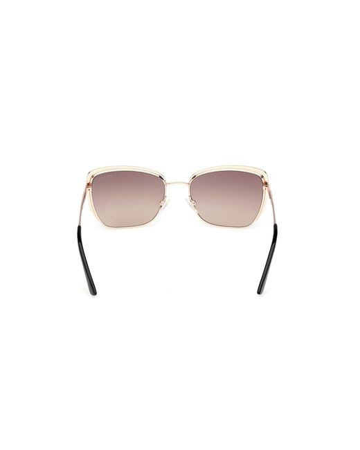 Guess Black Gu00218 28F Sunglasses Metal Squared Normal