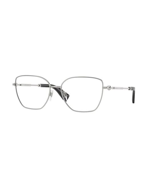 Burberry Black Be1390 1005 Optical Frames Steel Transparent Cat Eye Normal