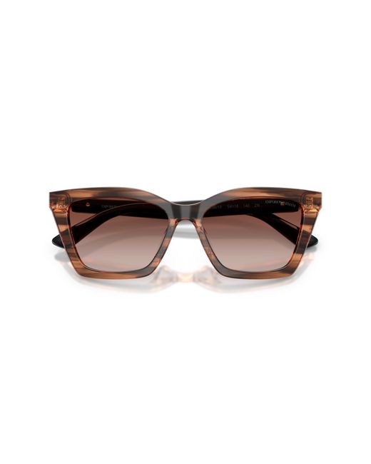 Emporio Armani Black Ea4250U 626613 Sunglasses Acetate Butterfly Normal Shaded