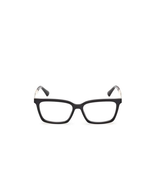 MAX&Co. Black Mo5220 001 Optical Frames Injected Squared Normal