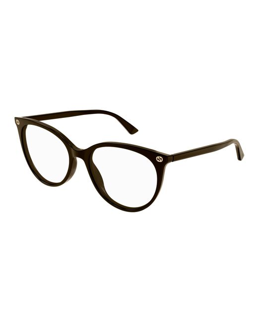 Gucci Black Gg0093O 007 Optical Frames Acetate Transparent Round