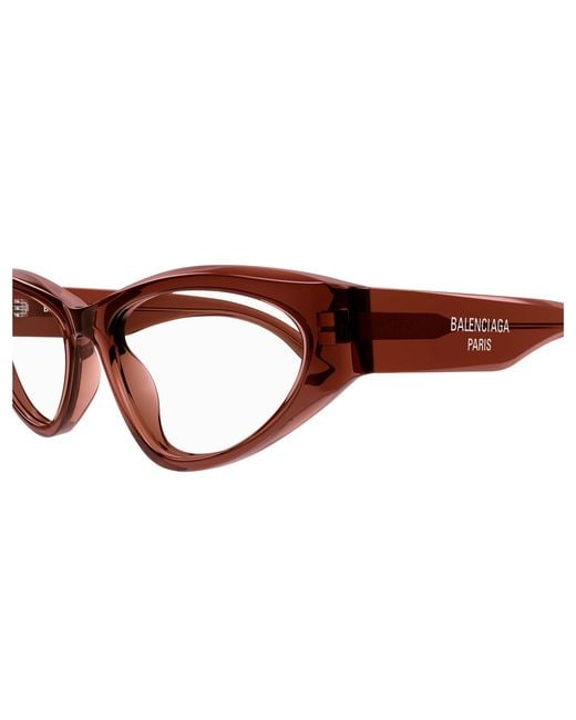 Balenciaga Black Bb0391O 004 Optical Frames Acetate Transparent Cat Eye