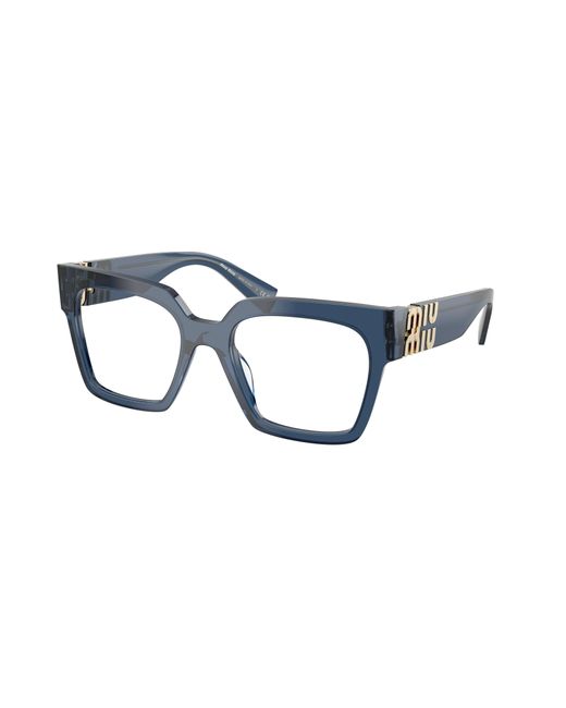 Miu Miu Black Mu 04Uv 08Q1O1 Optical Frames Acetate Squared Normal