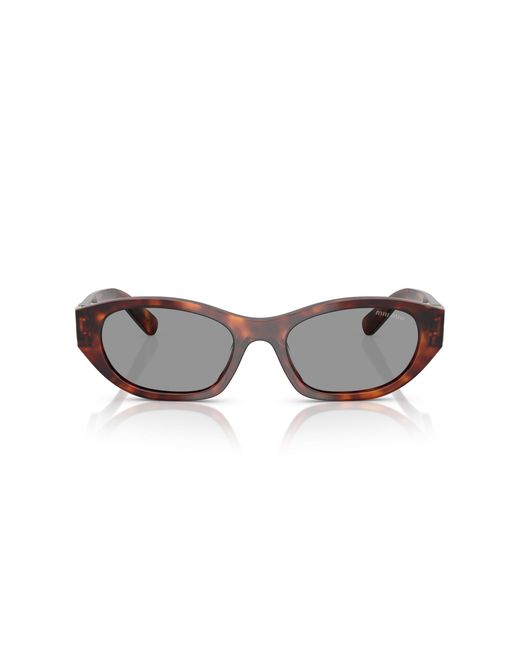 Miu Miu Black Mu A03S 21C40O Sunglasses Acetate Geometric Normal