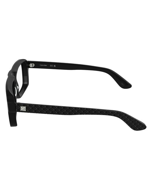 Calvin Klein Black Ck25548 001 Optical Frames Acetate Squared Normal for men