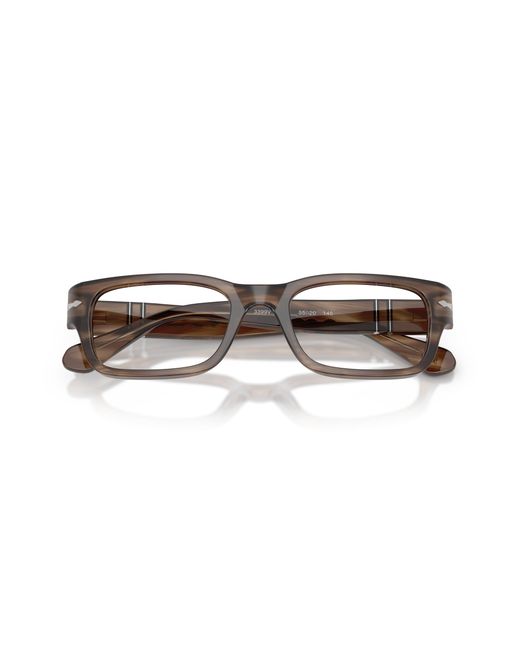 Persol Black Po3399V 1208 Optical Frames Acetate Transparent Squared Normal
